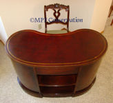Sheraton Kidney Leather-Topped Desk